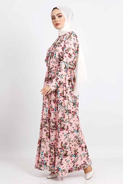 cicekli-tesettur-elbiseler