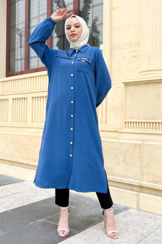 Arma Detaylı Ayrobin Kap TSD220816 İndigo 