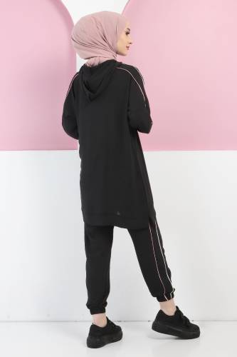 Arma Detaylı İkili Takım TSD220413 Siyah - 4