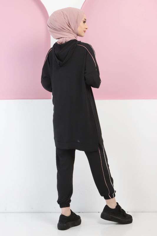 Arma Detaylı İkili Takım TSD220413 Siyah - 4