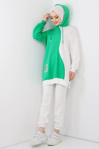 Arma Detaylı Sweatshirt TSD220419 Beyaz 