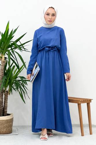 Ayrobin Elbise TSD220540 İndigo 