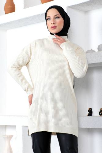 Balıkçı Triko Tunik TSD230218 Bej 