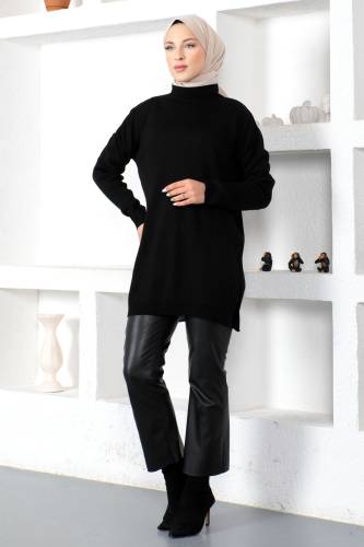 Balıkçı Triko Tunik TSD230218 Siyah - 4