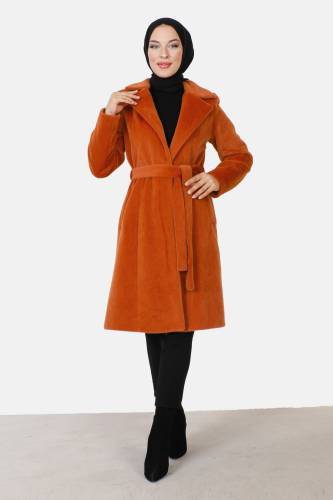 Beli Kuşaklı Fox Kaban TSD230917 Turuncu 