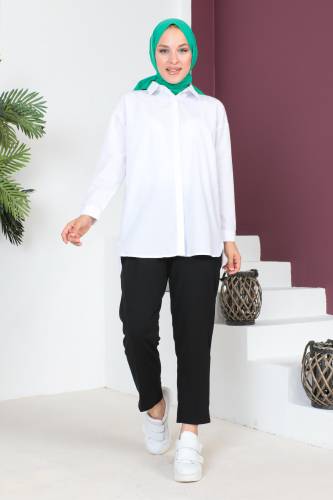 Beli Lastikli Kalem Pantolon TSD230702 Siyah 