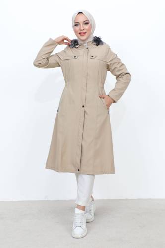 Beli Lastikli Mont TSD230818 Bej 