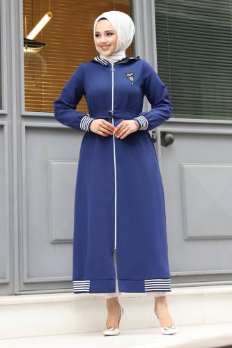 Boydan Fermuarlı Arma Detaylı Ribanalı Kap TSD240301 