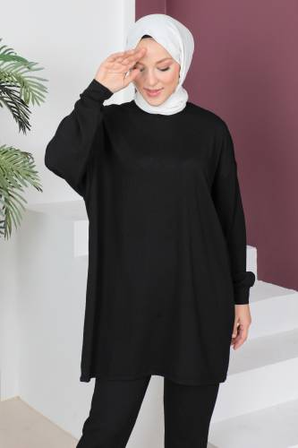 Bürümcük Takım TSD230516 Siyah - Tesettür Dünyası (1)