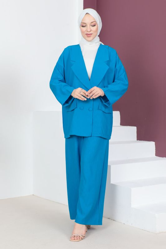 Ceketli Takım TSD230537 Mavi - 1