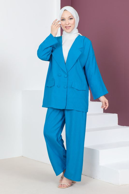 Ceketli Takım TSD230537 Mavi - 3