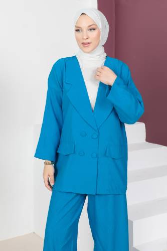 Ceketli Takım TSD230537 Mavi - 2