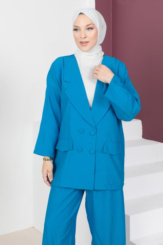 Ceketli Takım TSD230537 Mavi - 2