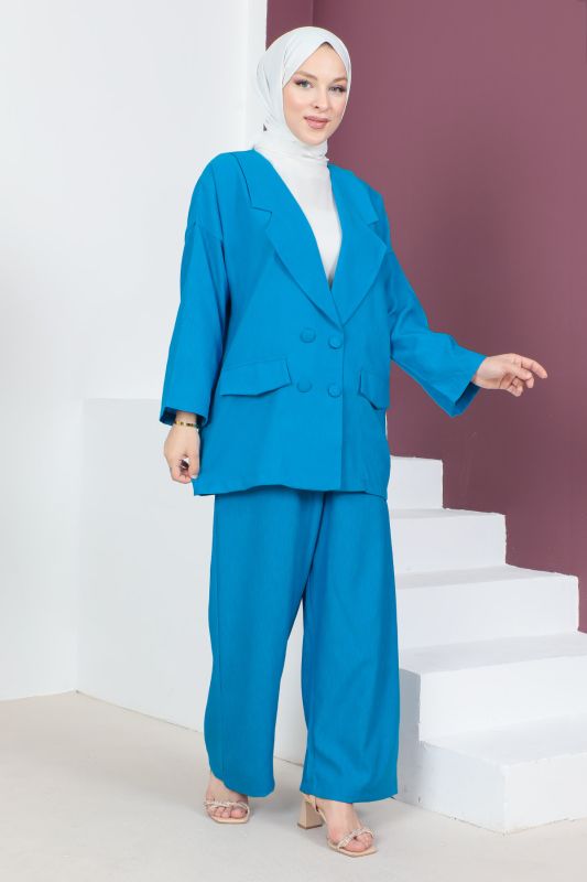 Ceketli Takım TSD230537 Mavi - 4