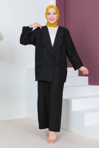 Ceketli Takım TSD230537 Siyah 