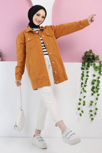 Cepli Kot Ceket TSD2519 Hardal 