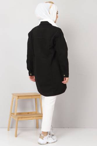 Cepli Kot Ceket TSD2519 Siyah - 5