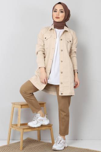 Cepli Kot Ceket TSD2519 Bej - 2