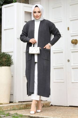 Cepli Triko Hırka TSD230718 Antrasit 