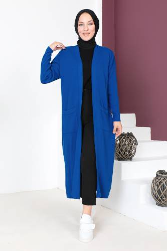 Cepli Triko Hırka TSD230718 İndigo 