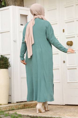 Cepli Triko Hırka TSD230718 Mint Yeşili - 5