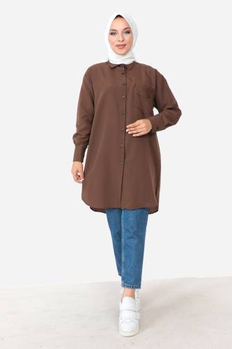 Cepli Tunik TSD230903 Kahverengi 