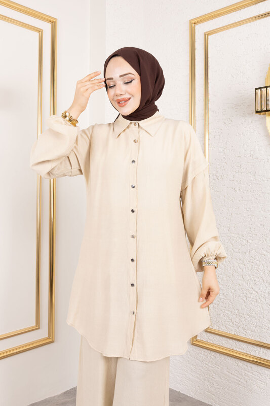 Çilek İkili Takım TSD250183 Taş Rengi - 2