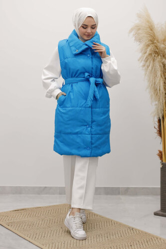 Çıtçıtlı Şişme Yelek TSD260125 Mavi - 1