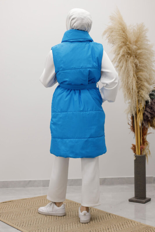 Çıtçıtlı Şişme Yelek TSD260125 Mavi - 6