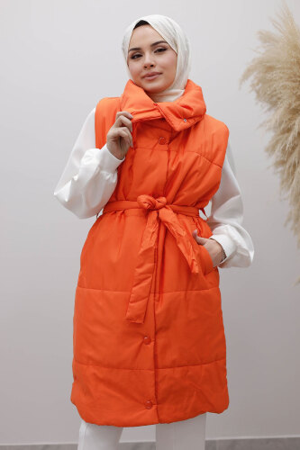 Çıtçıtlı Şişme Yelek TSD260125 Turuncu - 2