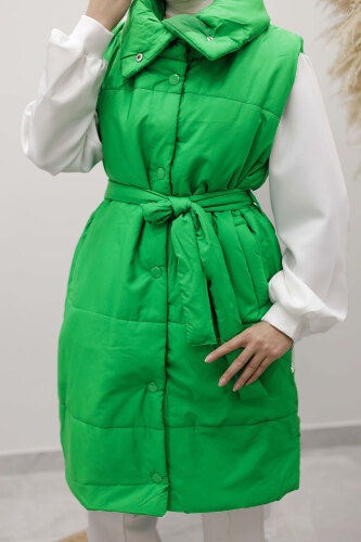 Çıtçıtlı Şişme Yelek TSD260125 Yeşil - 4