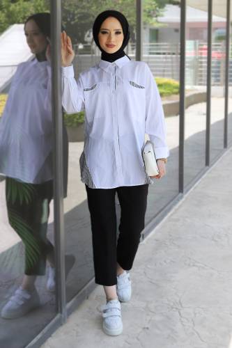 Çizgi Detaylı Tunik TSD220602 Siyah 