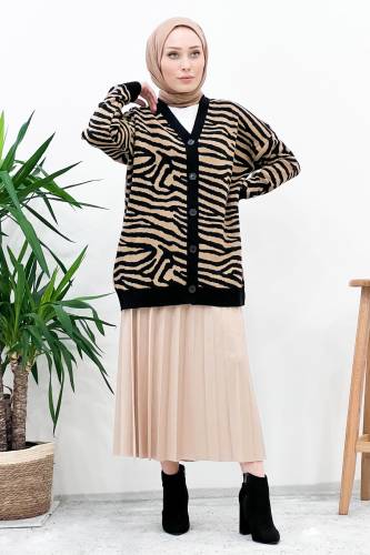 Piliseli Etek TSD221001 Bej 