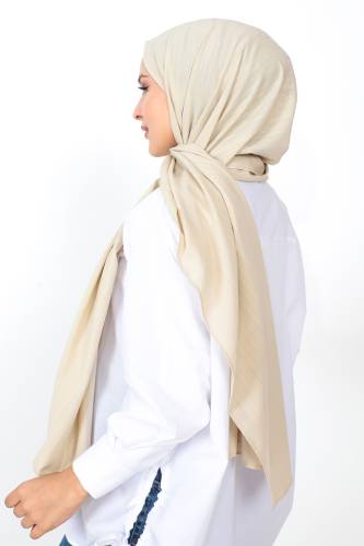 Dokulu Şal S012 Bej - 4