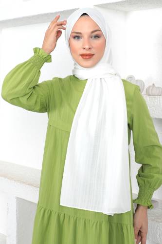 Dokulu Şal S012 Ekru 