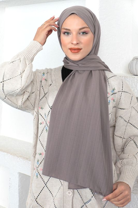Dokulu Şal S012 Mor - Tesettür Dünyası (1)
