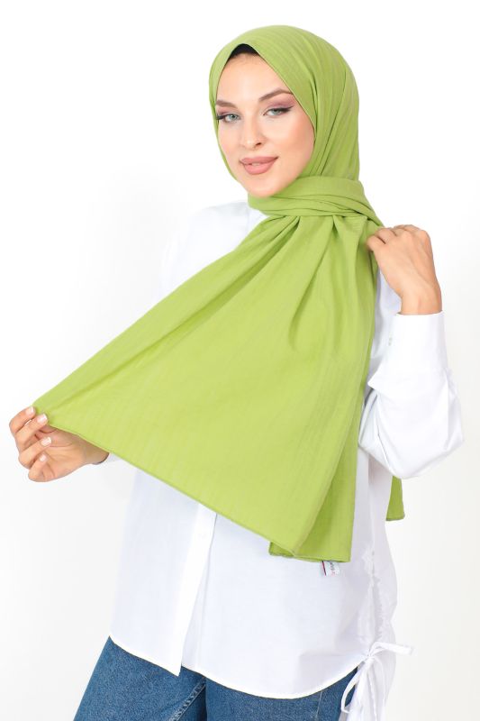 Dokulu Şal S012 Yeşil - Tesettür Dünyası