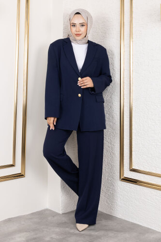 Dore Blazer Takım TSD250198 Lacivert - 1