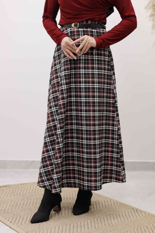 Ekose Etek TSD260102 Kırmızı - 4