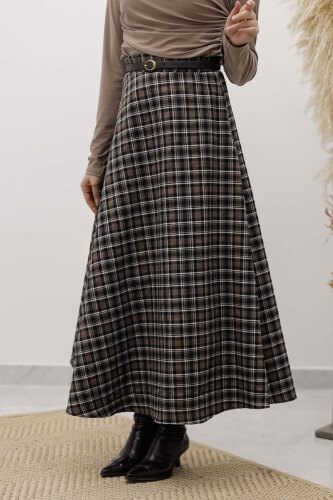 Ekose Etek TSD260102 Koyu Kahve - 2