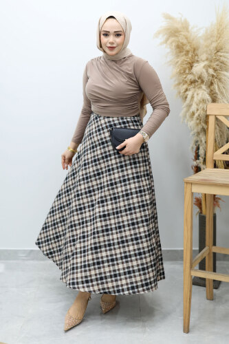 Ekose Etek TSD260102 Taş Rengi - 3