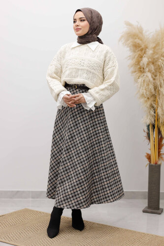 Ekose Etek TSD260102 Vizon 