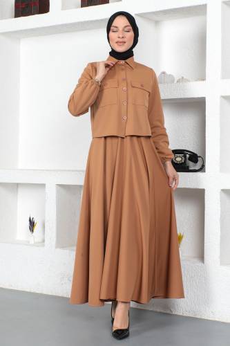 Etekli İkili Takım TSD230212 Camel - 3