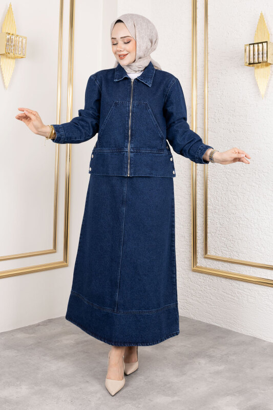 Lavin Etekli Kot Takım TSD250146 Koyu Mavi - 3