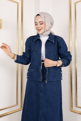 Lavin Etekli Kot Takım TSD250146 Koyu Mavi - 2