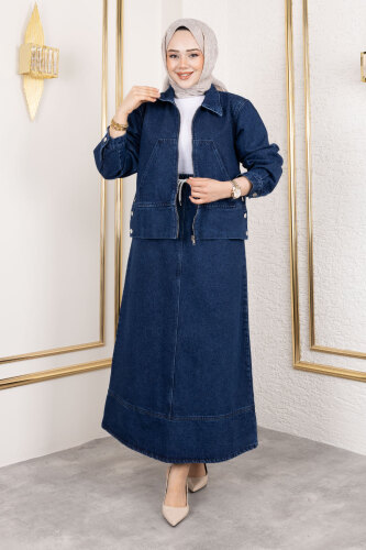 Lavin Etekli Kot Takım TSD250146 Koyu Mavi 