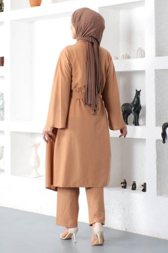 İkili Kimono Takım TSD230106 Taba - 6