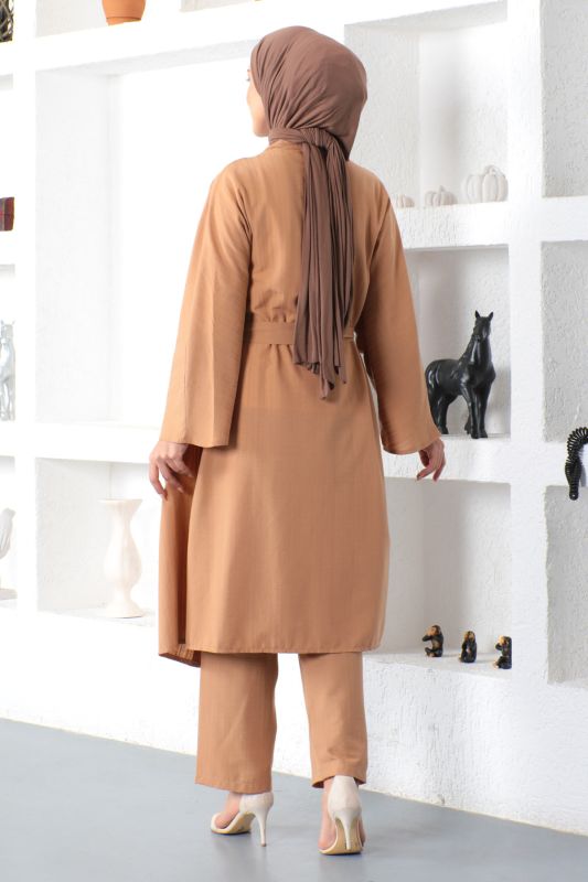 İkili Kimono Takım TSD230106 Taba - 6