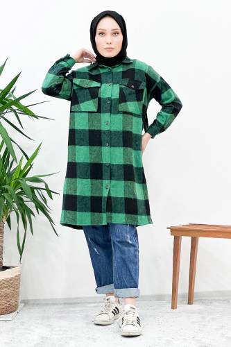 Kareli Oduncu Gömlek TSD221004 Yeşil 