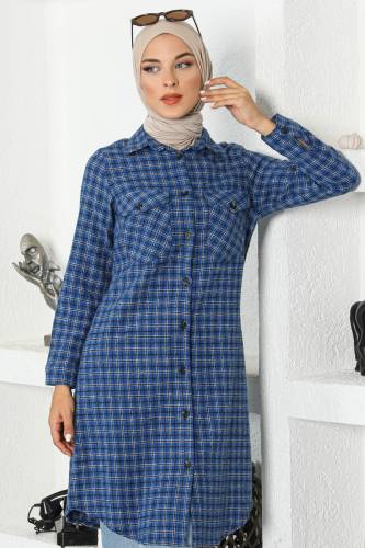 Kareli Oduncu Gömlek TSD221014 Mavi 